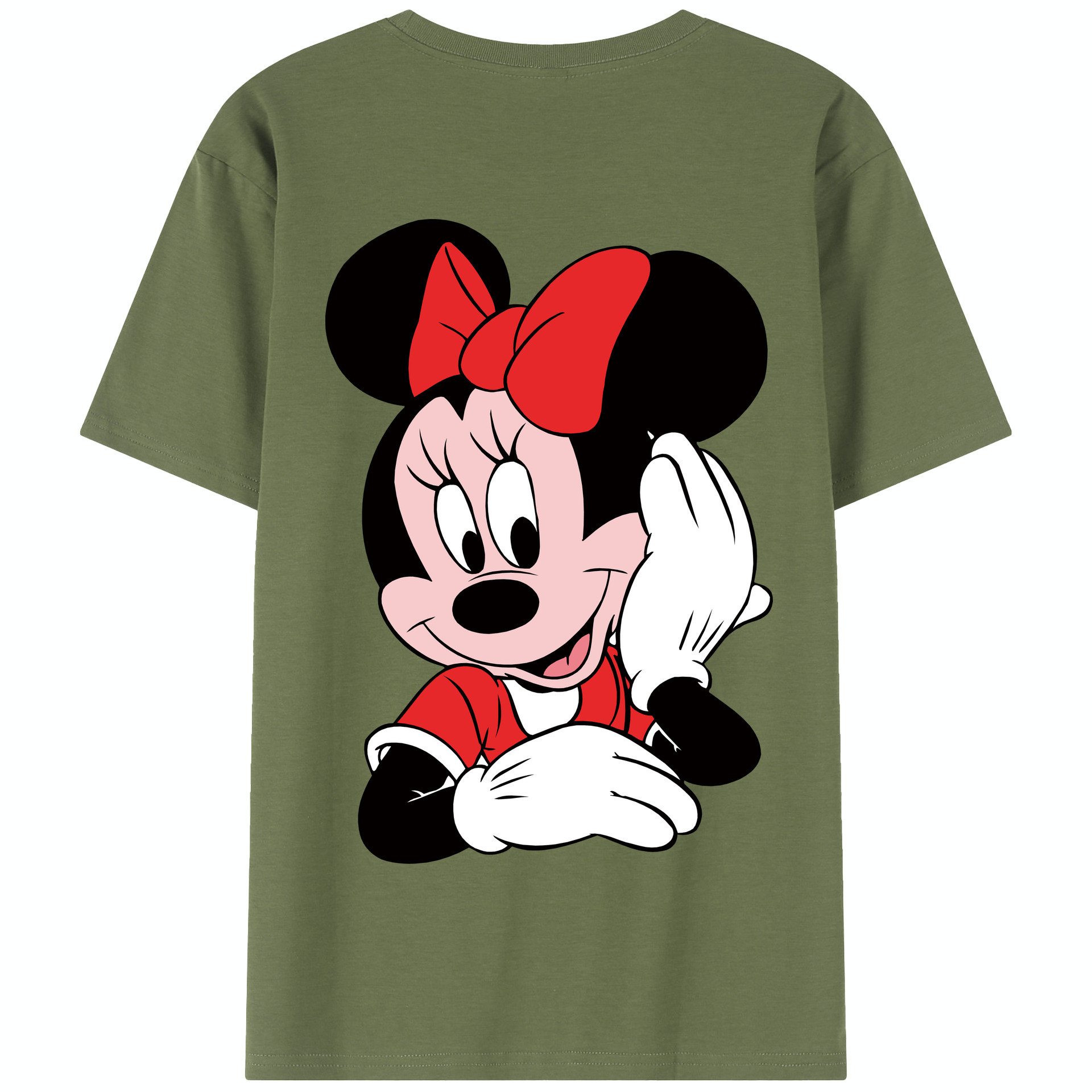 （画像用） ミッキーマウス Mickey Mouse 綿100％半袖Tシャツ（背面プリント）